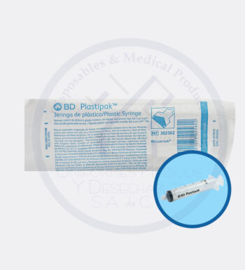 Jeringa Desechable. 20 ML S/AGUJA BD