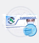 Cubre Boca Plisado Azul C/50 DL