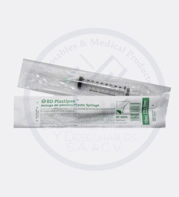 Jeringa Desechable. 10 ML 21X32 BD